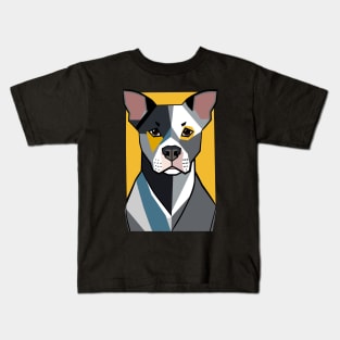 Portrait of Pitbull Kids T-Shirt